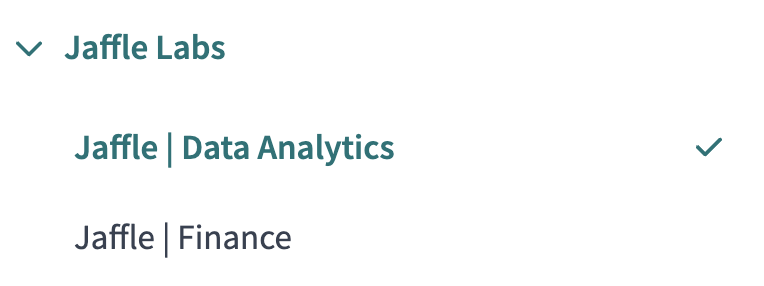 Create two new dbt projects named 'Jaffle | Data Analytics' and 'Jaffle Finance' 